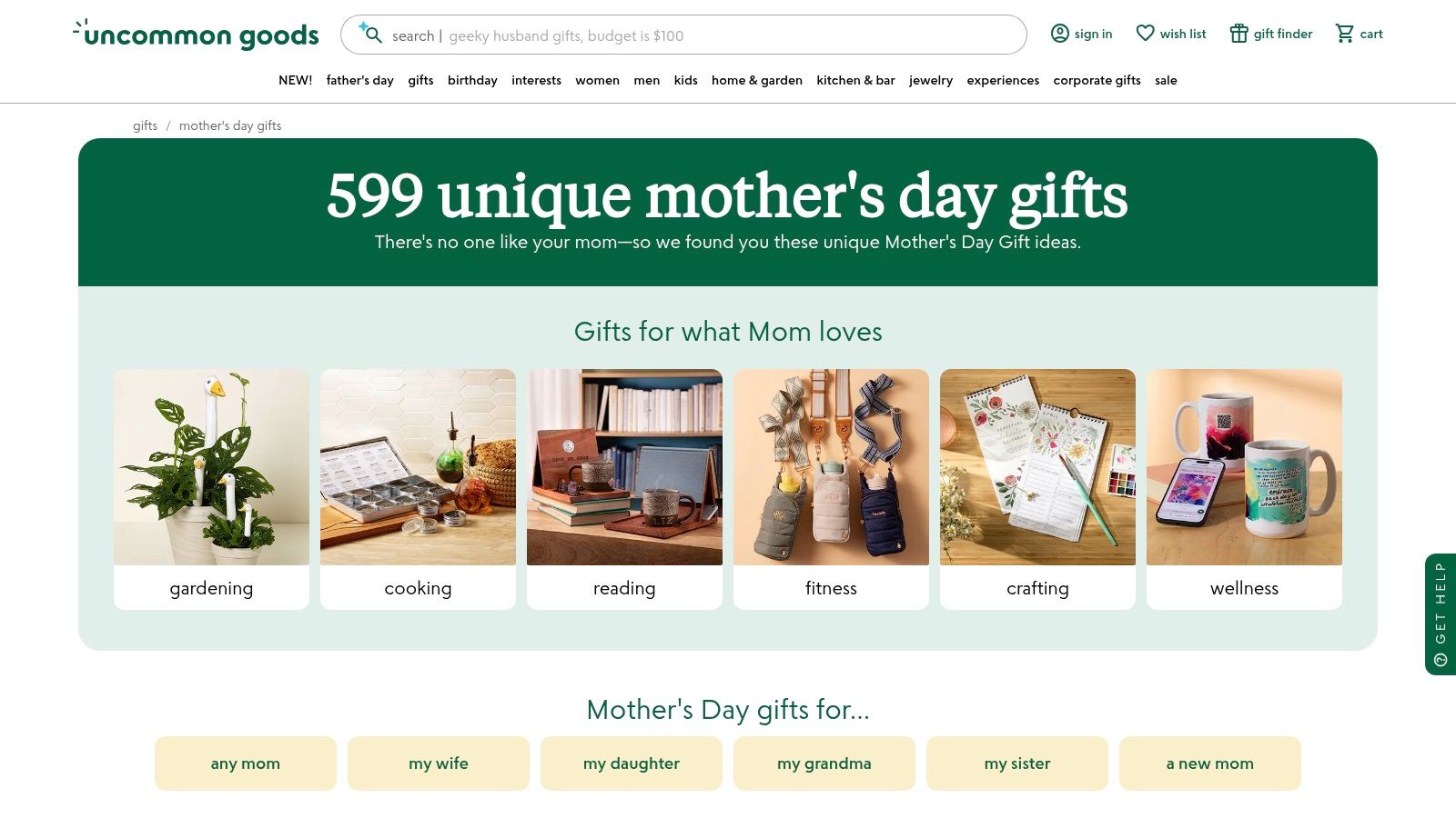 Best Mother's Day Gifts 2026: Find Her Perfect Present 1 Uncommon Goods